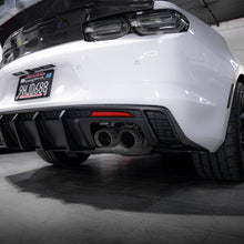 Load image into Gallery viewer, 2016-2025 Chevy Camaro Evo Style Shark Fins Rear Diffuser Quad/Single Tips SS/RS/LT &amp; ZL1 w/ Smoke Reflectors
