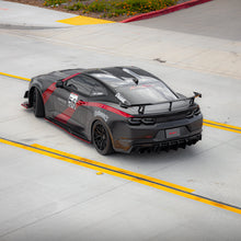Load image into Gallery viewer, 2016-2025 Chevy Camaro Evo Style Shark Fins Rear Diffuser Quad/Single Tips SS/RS/LT &amp; ZL1 w/ Smoke Reflectors