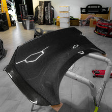 Load image into Gallery viewer, OPEN BOX 2015-2022 MUSTANG DOUBLE SIDED CARBON FIBER TYPE-ST DECKLID WITH INTEGRATED SPOILER