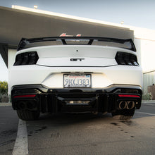 Load image into Gallery viewer, 2024+ Ford Mustang Dark Horse Rear Diffuser Gloss Black Quad Tips