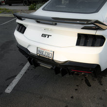 Load image into Gallery viewer, 2024+ Ford Mustang Dark Horse Rear Diffuser Gloss Black Quad Tips