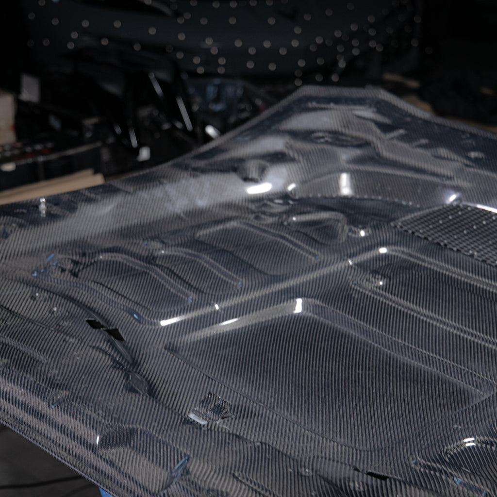 2024+ Ford Mustang S650 Type-LM Carbon Fiber Double Sided Hood