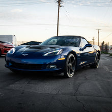 Load image into Gallery viewer, 2005-2013 Corvette C6 Projector LED Headlights C8 Style Amber Sequential Turn Signals