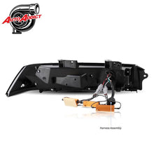 Load image into Gallery viewer, 2014-2015 CHEVY CAMARO VELOX LED TAILLIGHTS GLOSS BLACK/RED LENS