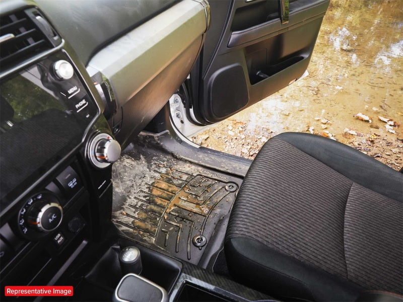 WeatherTech 21-26 Toyota Sienna 2nd Row Rear FloorLiner HP - Black
