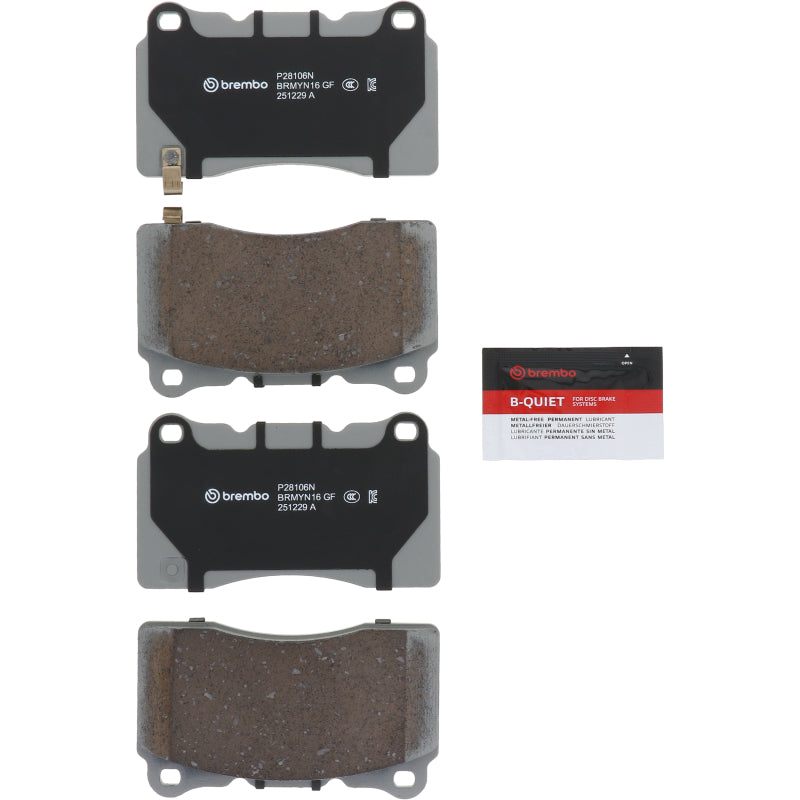 Brembo OE 18-19 Honda Civic/2020 Toyota 86 PRIME Ceramic Brake Pad - Front