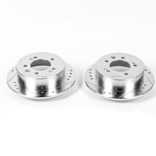Load image into Gallery viewer, Power Stop 07-10 Hyundai Elantra Rear Evolution Drilled &amp; Slotted Rotors - Pair