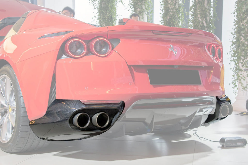 2017-2024 Ferrari 812 Superfast & GTS OEM Style Dry Carbon Fiber Rear Side Diffuser - Carbonado
