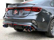 Load image into Gallery viewer, aFe 22-24 Kia Forte GT 1.6L 3in-2.5in 304 Stainless Steel Axle-Back Exhaust w/ Blue Flame Tips
