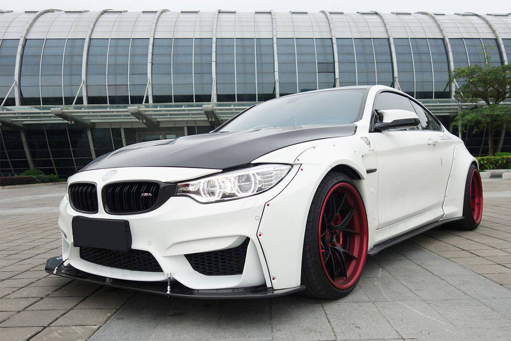2014-2020 BMW F82/F83 M4 DE Style Carbon Fiber Front Lip - Carbonado