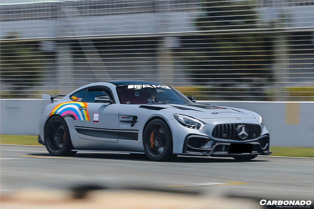 2015-2021 Mercedes Benz AMG GT/GTS/GTC/GTR BK Style Partial Carbon Fiber Front Fender - Carbonado Aero
