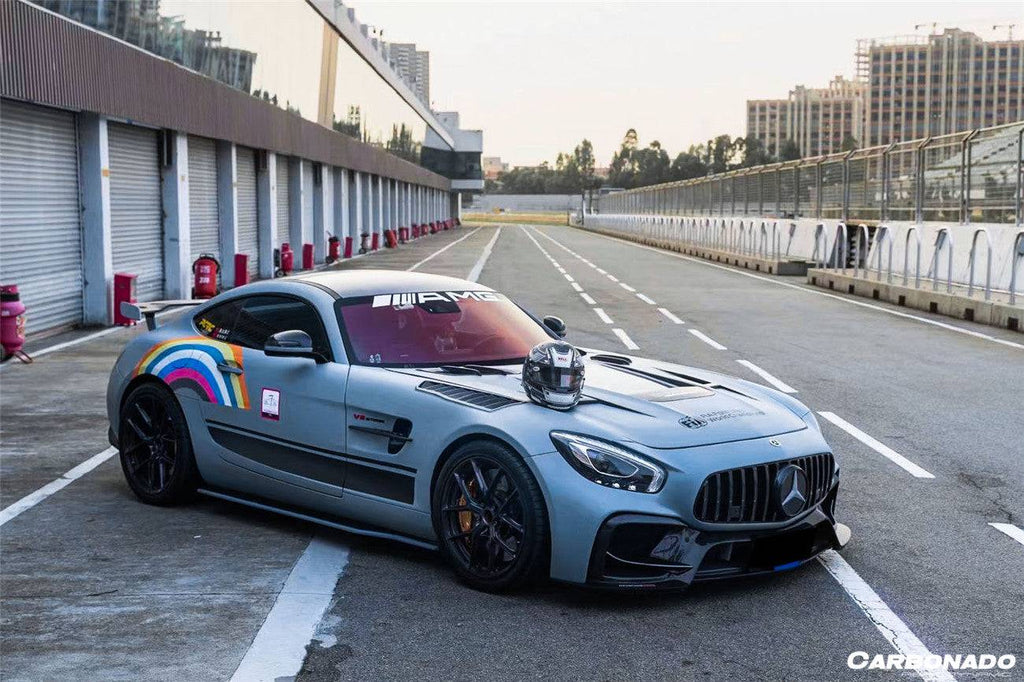 2015-2021 Mercedes Benz AMG GT/GTS/GTC/GTR BK Style Partial Carbon Fiber Front Fender - Carbonado Aero