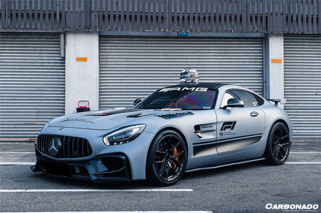 2015-2021 Mercedes Benz AMG GT/GTS/GTC/GTR BK Style Partial Carbon Fiber Front Fender - Carbonado Aero