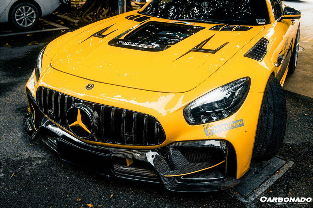 2015-2021 Mercedes Benz AMG GT/GTS/GTC/GTR BK Style Partial Carbon Fiber Front Fender - Carbonado Aero