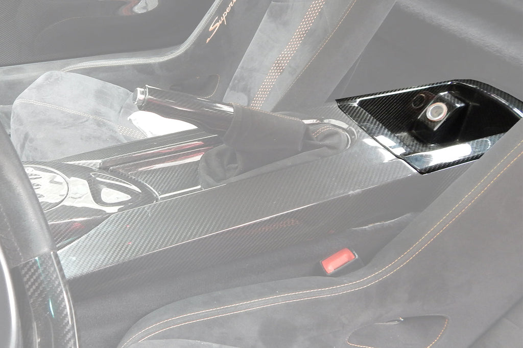 2004-2014 Lamborghini Gallardo OEM Style Carbon Fiber Interior Storage Box Cover - DarwinPRO Aerodynamics