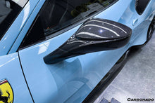 Load image into Gallery viewer, 2015-2020 Ferrari 488 GTB Spyder OE Style Carbon Fiber Mirror Repalcement - Carbonado Aero