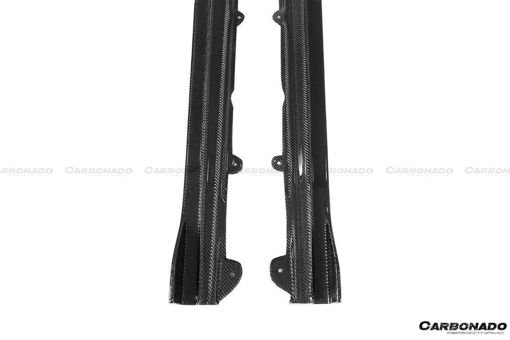 2018-2022 BMW 8 Series G14 Convertible/G15 Coupe IMP Style Carbon Fiber Side Skirts (Add On) - Carbonado Aero