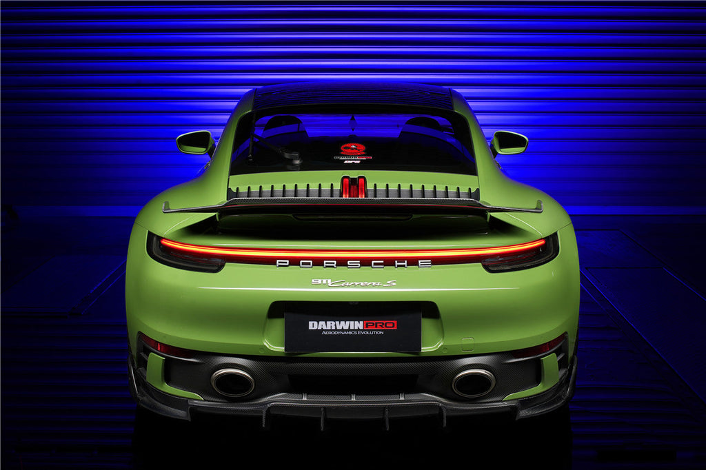 DarwinPRO 2019-2023 Porsche 911 992 Carrera & Targa S & 4 & 4S SD-Sport Design Modl BKSS Style Rear Lip - DarwinPRO Aerodynamics