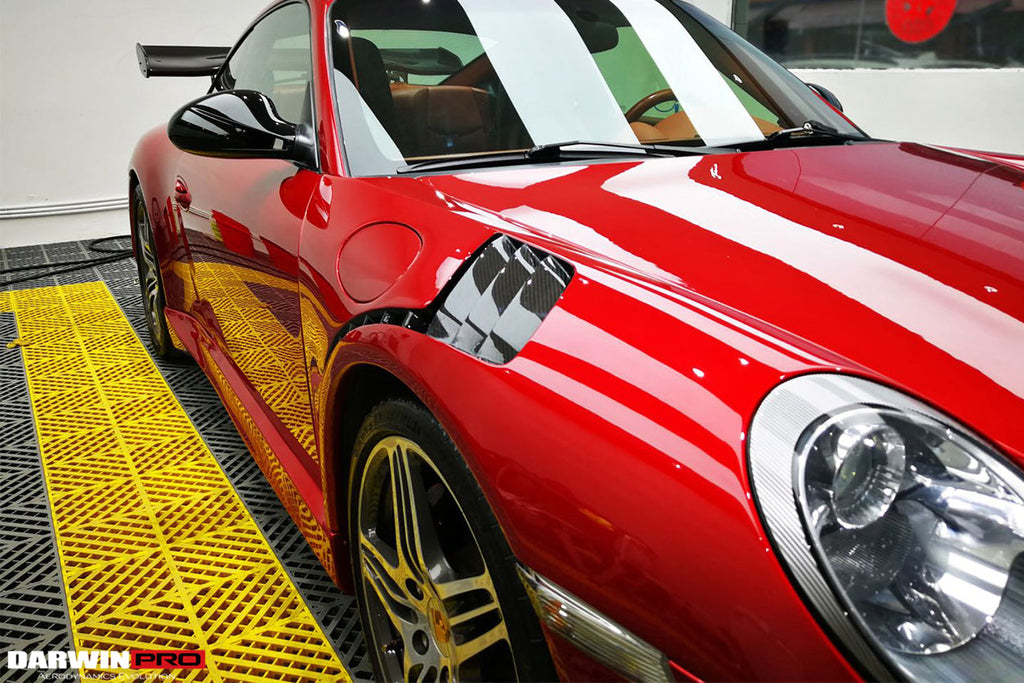 DarwinPRO 2009-2012 Porsche 911 997.2 Carrera S 4S 991GT3RS Style Front Fender - DarwinPRO Aerodynamics