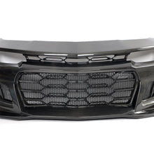 Load image into Gallery viewer, 2010-2015 Chevy Camaro Black Panther 1PC Full Gloss Carbon Fiber Track Package Front Bumper Conversion