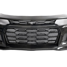 Load image into Gallery viewer, 2017-2025 Chevy Camaro ZL1 Black Panther 1PC Full Gloss Carbon Fiber Track Package Front Bumper Conversion