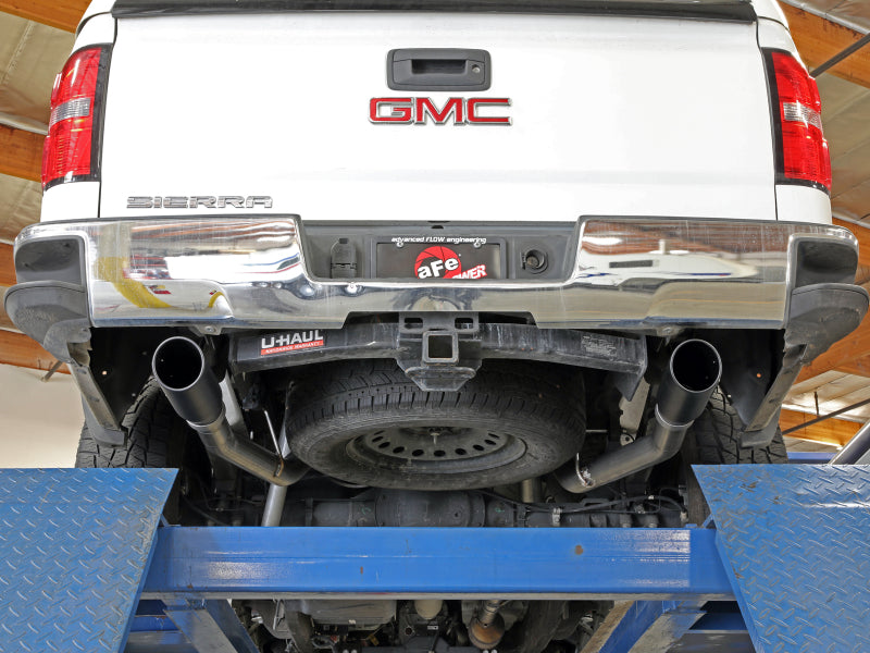 aFe Apollo GT Series Cat-Back Exhaust GM Trucks 09-18 V6-4.3L/V8-4.8/5.3L-Dual Rear Exit Black Tips