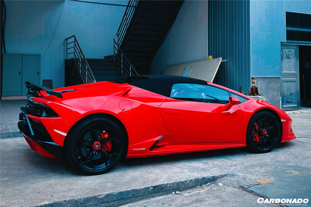 2015-2025 Lamborghini Huracan LP610  LP580  Evo  Tecnica MD Style Carbon Fiber Trunk Spoiler with Base
