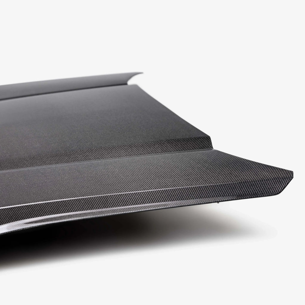 2024 + Ford Mustang Type-OE Double Sided Carbon Fiber Hood