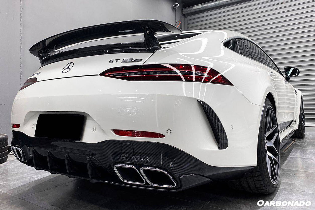 2019-2023 Mercedes Benz AMG GT63/S 4Door Coupe X290 OEM Style Carbon Fiber Rear Diffuser - Carbonado Aero