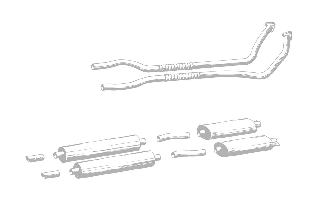 QuickSilver Aston Martin DBS 6 Vantage Stainless Steel Exhaust 1967-1972