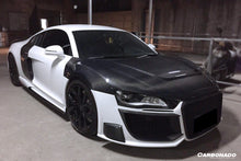 Load image into Gallery viewer, 2006-2015 Audi R8 Coupe &amp; Spyder P Style Carbon Fiber Hood - Carbonado