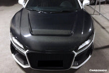 Load image into Gallery viewer, 2006-2015 Audi R8 Coupe   Spyder P Style Carbon Fiber Hood