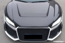 Load image into Gallery viewer, 2006-2015 Audi R8 Coupe   Spyder P Style Carbon Fiber Hood