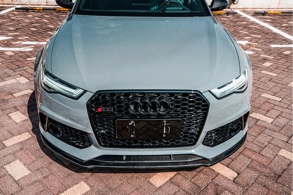 2013-2018 Audi RS6 Avant Carbon Fiber Carbon Fiber Front Lip