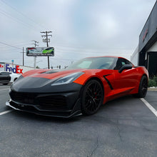 Load image into Gallery viewer, 2014-2019 Corvette C7 ZR1 Track Package Front Bumper Conversion 18pcs Full Kit Flat BLK