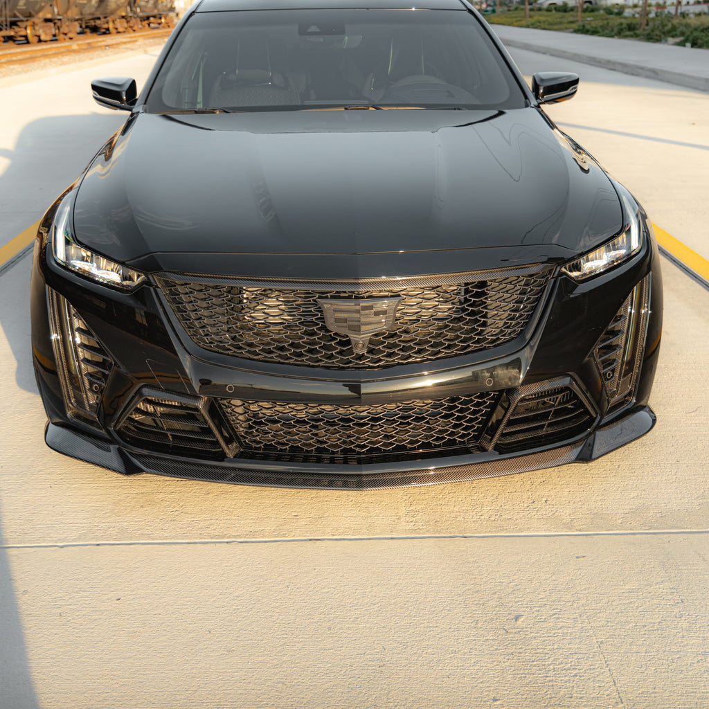 2022-2025 Cadillac CT5-V Blackwing Gloss Carbon Fiber Front Chin Splitter