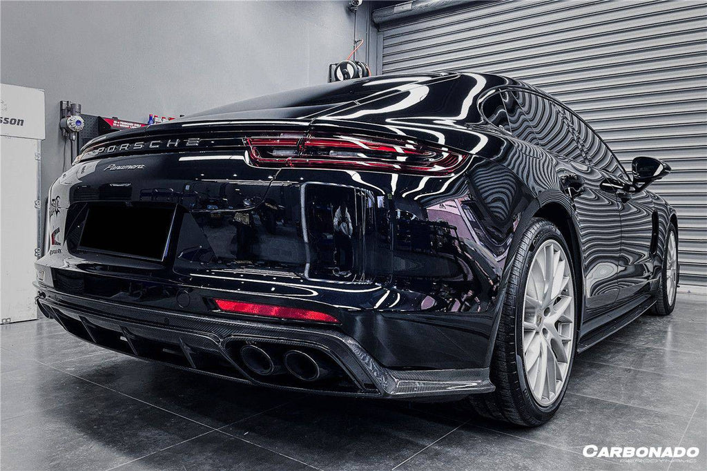 2017-2023 Porsche Panamera 971 4S/4/GTS OD Style Carbon Fiber Rear Lip - Carbonado Aero