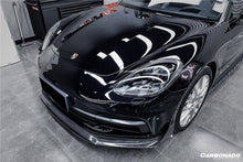 Load image into Gallery viewer, 2017-2023 Porsche Panamera 971 4S/4/GTS OD Style DRY Carbon Fiber Front Lip - Carbonado Aero