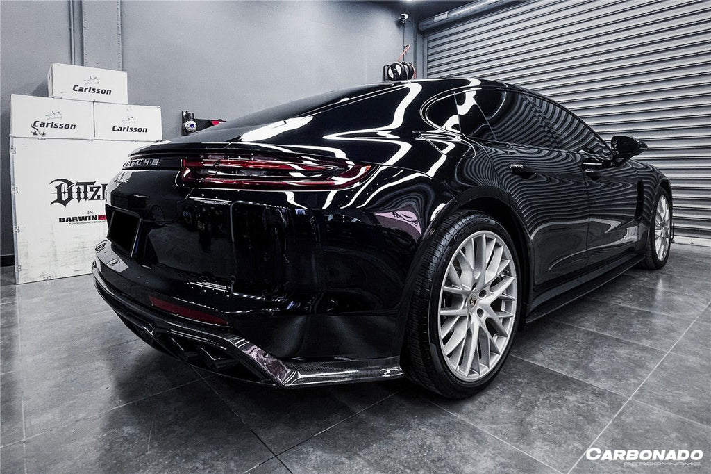 2017-2023 Porsche Panamera 971 4S/4/GTS OD Style Carbon Fiber Rear Lip - Carbonado Aero