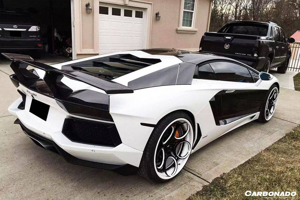 2011-2021 Lamborghini Aventador LP700 LP740 Coupe/Roadster DC Style Carbon Fiber Trunck Spolier - Carbonado Aero