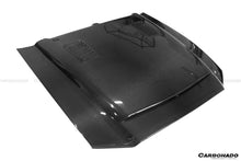 Load image into Gallery viewer, 2010-2014 Ford Mustang GT500 Black Momba BC1 Style Hood - Carbonado Aero