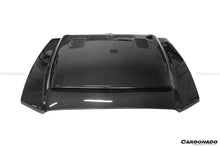 Load image into Gallery viewer, 2010-2014 Ford Mustang GT500 Black Momba BC1 Style Hood - Carbonado Aero