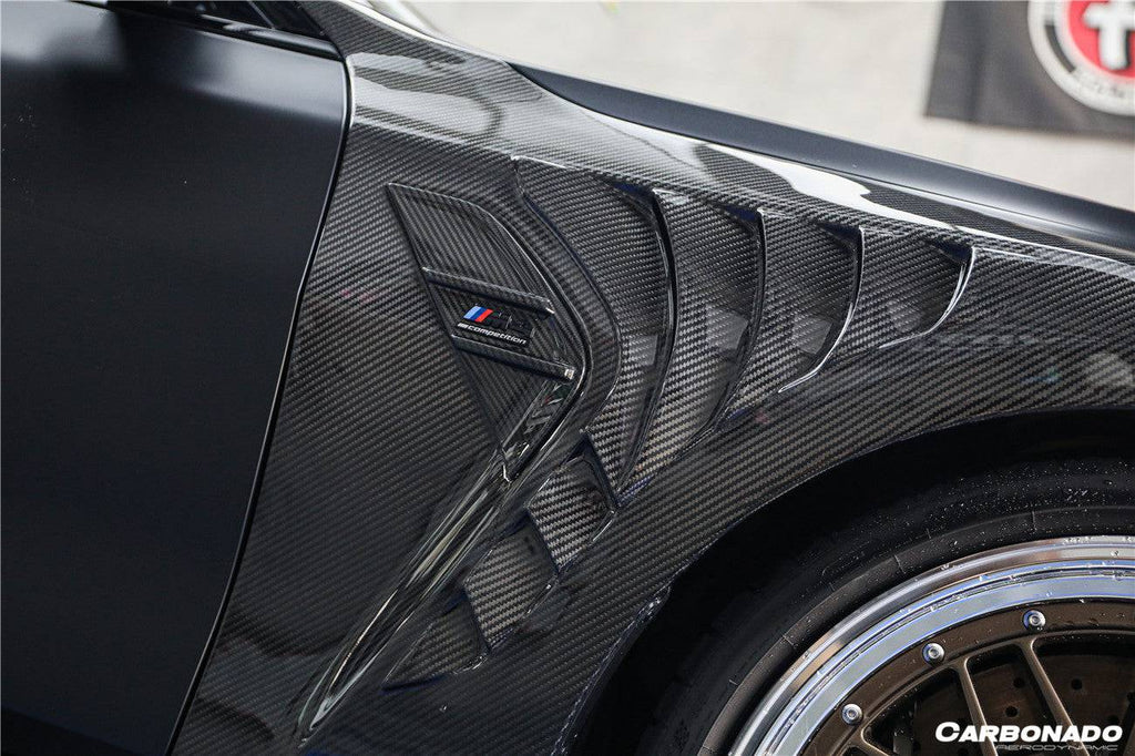 2021-UP BMW M3 G80 & G81 M4 G82 & G83 CSL Style DRY Carbon Fiber Fender - Carbonado