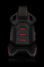 Load image into Gallery viewer, Universal BRAUM ALPHA-X SERIES RACING SEATS (BLACK &amp; RED) – PAIR