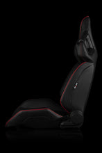 Load image into Gallery viewer, Universal BRAUM ALPHA-X SERIES RACING SEATS (BLACK &amp; RED) – PAIR
