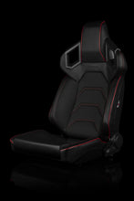 Load image into Gallery viewer, Universal BRAUM ALPHA-X SERIES RACING SEATS (RED STITCHING | LOW BASE VERSION) – PAIR