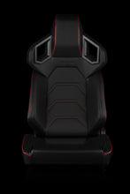 Load image into Gallery viewer, Universal BRAUM ALPHA-X SERIES RACING SEATS (RED STITCHING | LOW BASE VERSION) – PAIR
