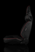 Load image into Gallery viewer, Universal BRAUM ALPHA-X SERIES RACING SEATS (RED STITCHING | LOW BASE VERSION) – PAIR