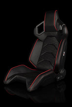 Load image into Gallery viewer, Universal BRAUM ALPHA-X SERIES RACING SEATS (BLACK &amp; RED TRIM) – PAIR