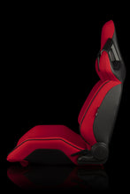 Load image into Gallery viewer, Universal BRAUM ALPHA-X SERIES RACING SEATS (RED CLOTH) – PAIR